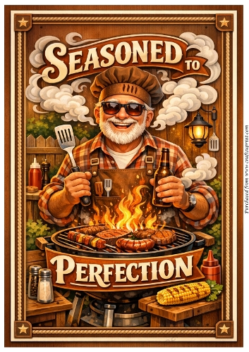 DD FUNNY SENIOR MALE BIRTHDAY A4 7