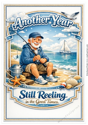 DD FUNNY SENIOR MALE BIRTHDAY A4 12