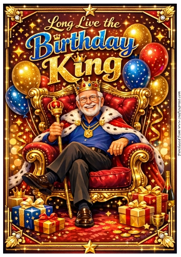 DD FUNNY SENIOR MALE BIRTHDAY A4 14