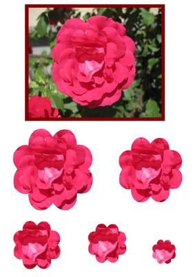 Red Rose Flower Pyramid