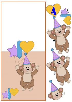 4th Birthday Over the Edge Card