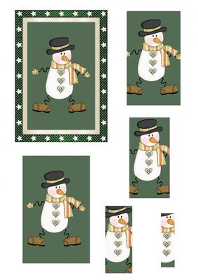Christmas Snowman Frame Pyramid
