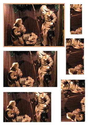 Mary, Joseph and Baby Jesus Quick Card