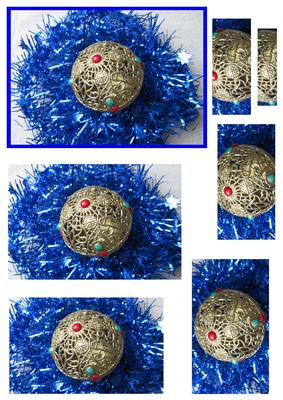 Vintage Christmas Bauble Pyramid