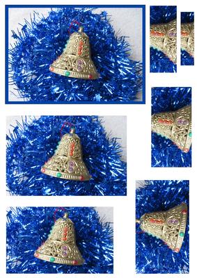 Vintage Christmas Bell Pyramid