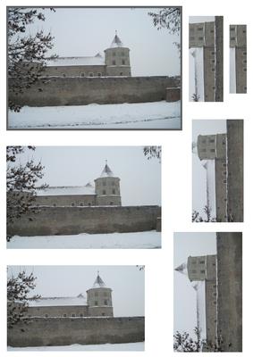 Medieval Castle at Christmas Pyramid