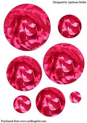Floral Rose Circle Pyramid
