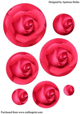 Floral Rose Circle Pyramid 2