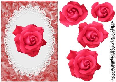 Floral Rose Quick Card