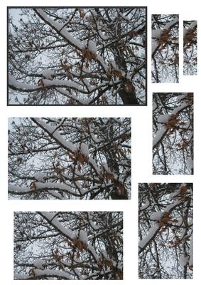 Snowy Tree at Christmas Pyramid
