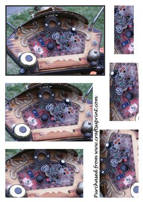 Steampunk Scooter Dashboard Pyramid