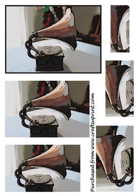 Vintage Gramophone Pyramid