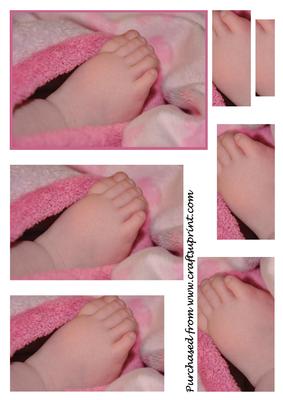 Baby Girl Feet Pyramid