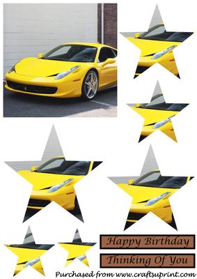 Yellow Ferrari Star Pyramid