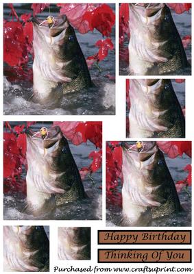 Bass Fishing in the Fall Square Pyramid