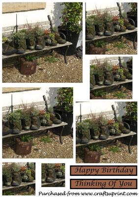 Gardening Boots Square Pyramid