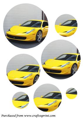 Yellow Ferrari Circle Pyramid
