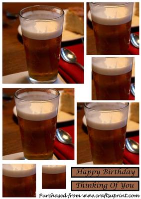 Pint of Beer Square Pyramid