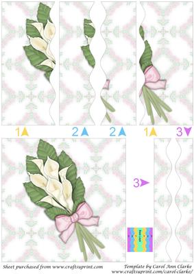 White Calla Lily Wedding Bouquet Square Wavy Stacker 1