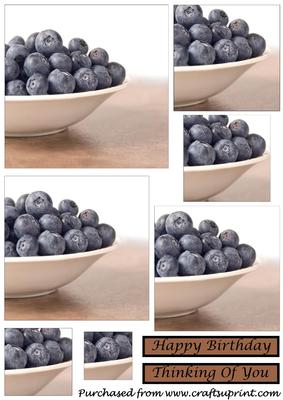 Blueberries Square Pyramid