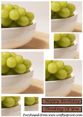 White Grapes Square Pyramid