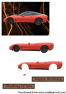Chevrolet Corvette Car Quick Card