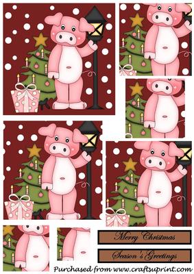 Christmas Pig Square Pyramid 4