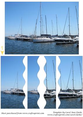 Row of Yachts Wavy Side Stacker