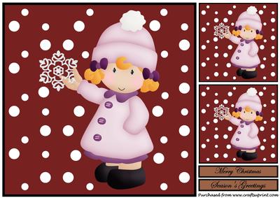 Christmas Girl Topper 3