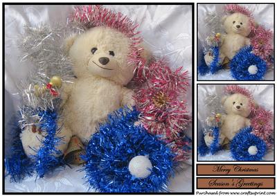 Christmas Teddy Bear Topper