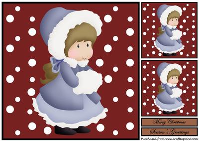 Christmas Girl Topper 1
