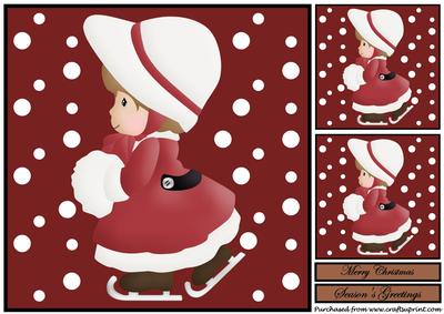 Christmas Girl Topper 2