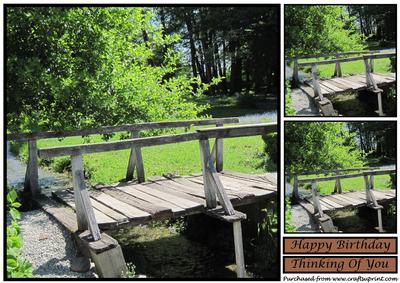 Wooden Bridge Topper