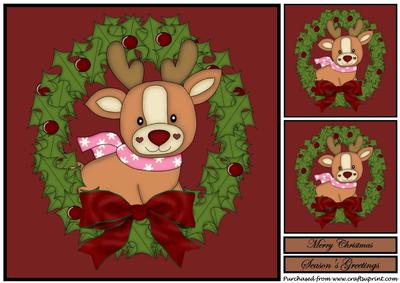 Christmas Reindeer Wreath Topper 4