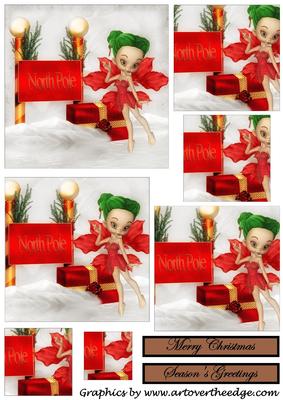 Christmas Fairy Square Pyramid