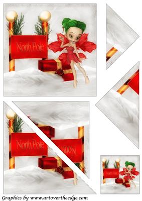 Christmas Fairy Triangle Corner Stacker