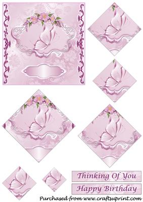 Birthday Butterfly Diamond Pyramid