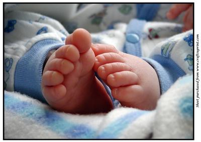Baby Boy Feet A4