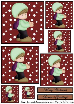 Christmas Boy Toppers