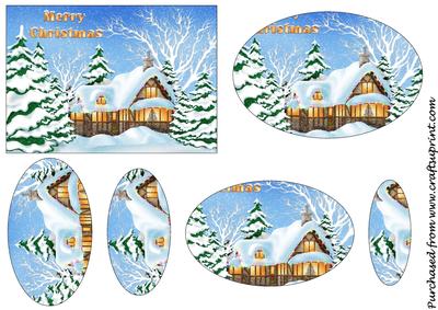 Christmas House Oval Pyramid