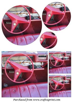 Vintage Cadillac Dashboard Circle Pyramid