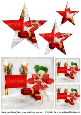 Christmas Fairy Star Pyramid