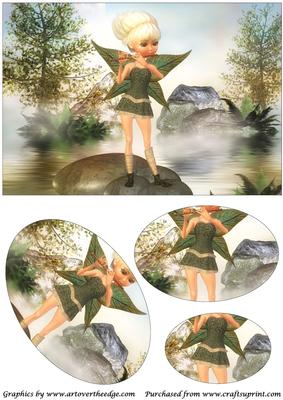Flute Fairy Oval Pyramid 3