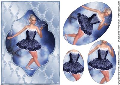 Ballerina Fairy Oval Pyramid 1