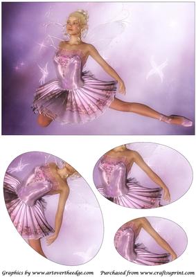 Ballerina Fairy Oval Pyramid 3