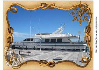 Yacht Framed A4