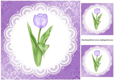 Mauve Tulip Topper