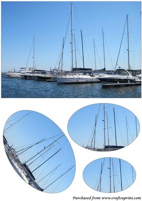 Row of Yachts Oval Pyramid