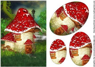 Mushroom House Oval Pyramid