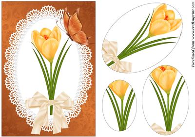 Golden Crocus Oval Pyramid